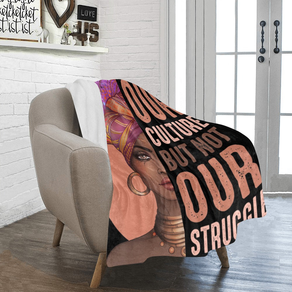 OUR STRUGGLE Ultra-Soft Micro Fleece Blanket 40&quot;x50&quot;