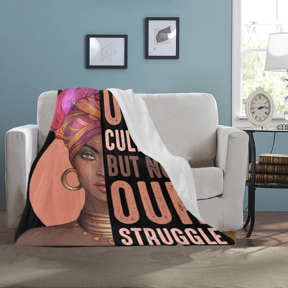 OUR STRUGGLE Ultra-Soft Micro Fleece Blanket 40&quot;x50&quot;