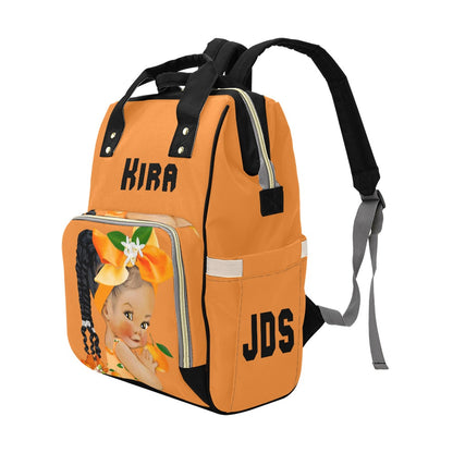 Orange you sweet baby bag Multi-Function Diaper Backpack/Diaper Bag