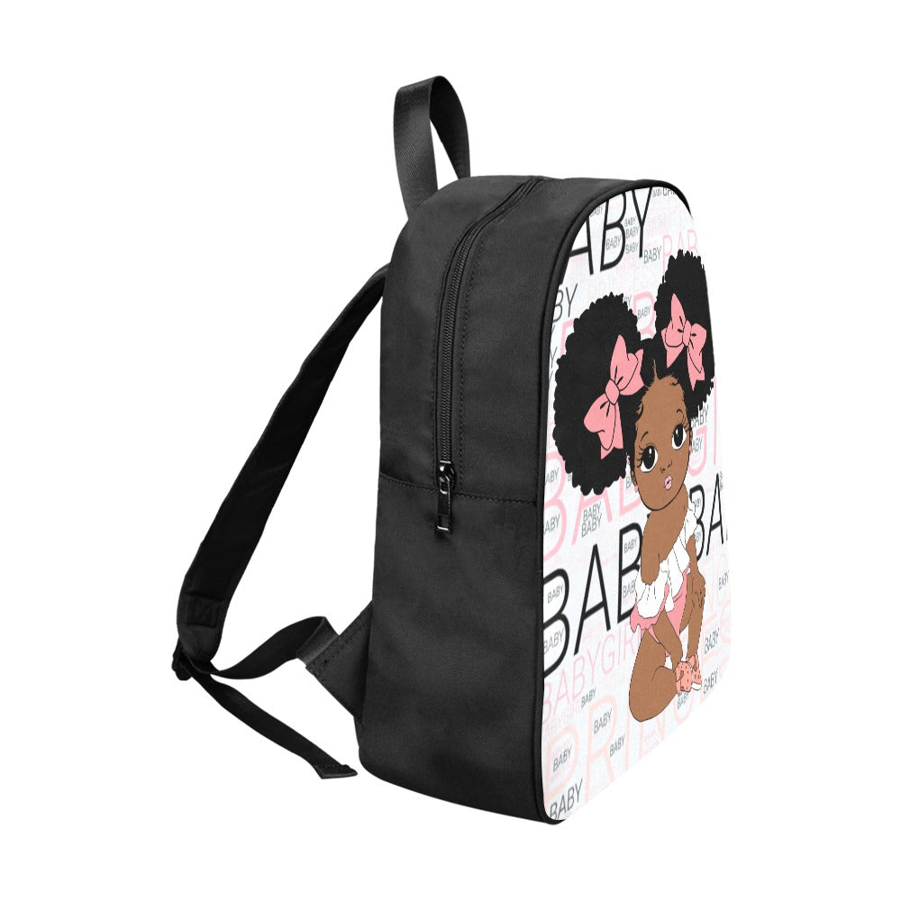 Twin puffs name backpack