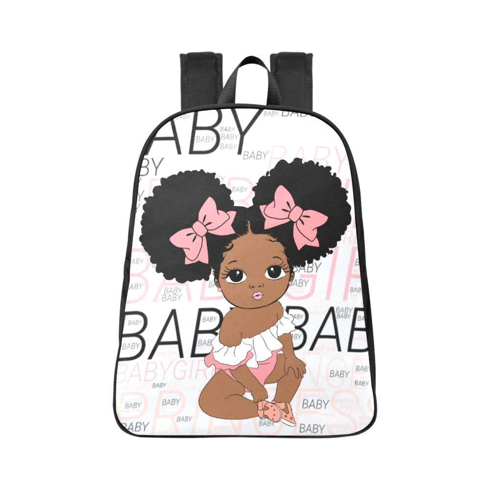 Twin puffs name backpack