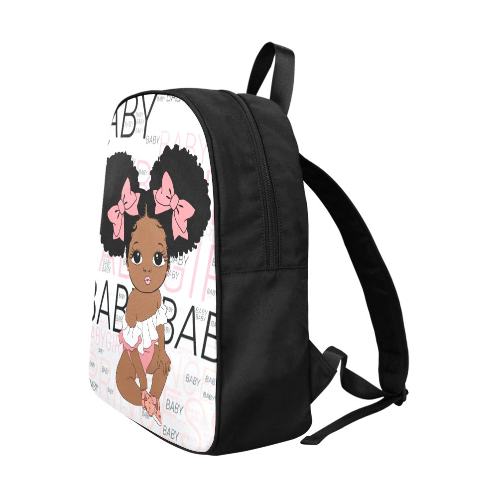 Twin puffs name backpack