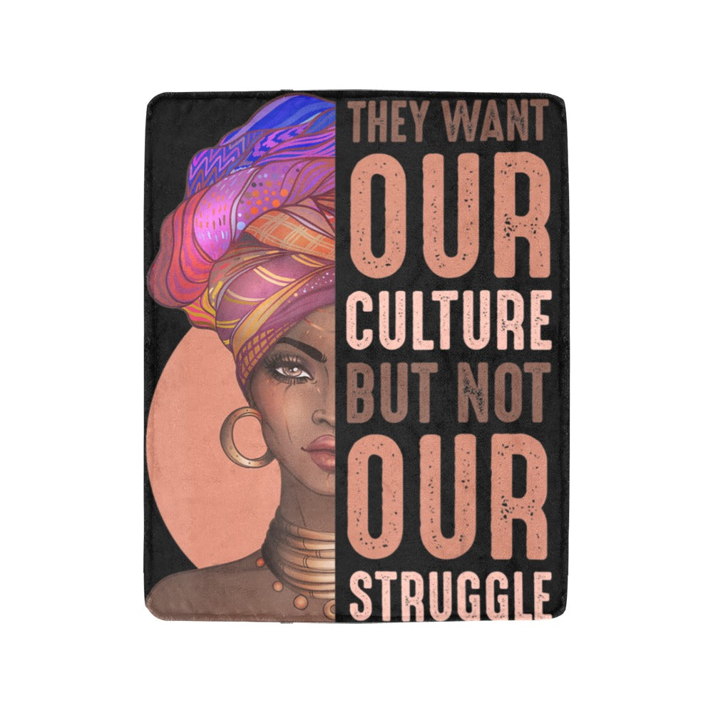 OUR STRUGGLE Ultra-Soft Micro Fleece Blanket 40&quot;x50&quot;