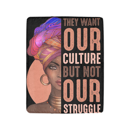 OUR STRUGGLE Ultra-Soft Micro Fleece Blanket 40&quot;x50&quot;