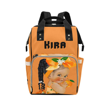 Orange you sweet baby bag Multi-Function Diaper Backpack/Diaper Bag