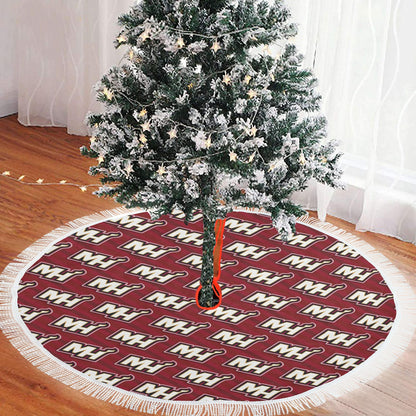 Customizable Thick Fringe Christmas Tree Skirt