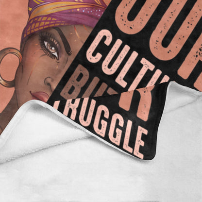 OUR STRUGGLE Ultra-Soft Micro Fleece Blanket 40&quot;x50&quot;