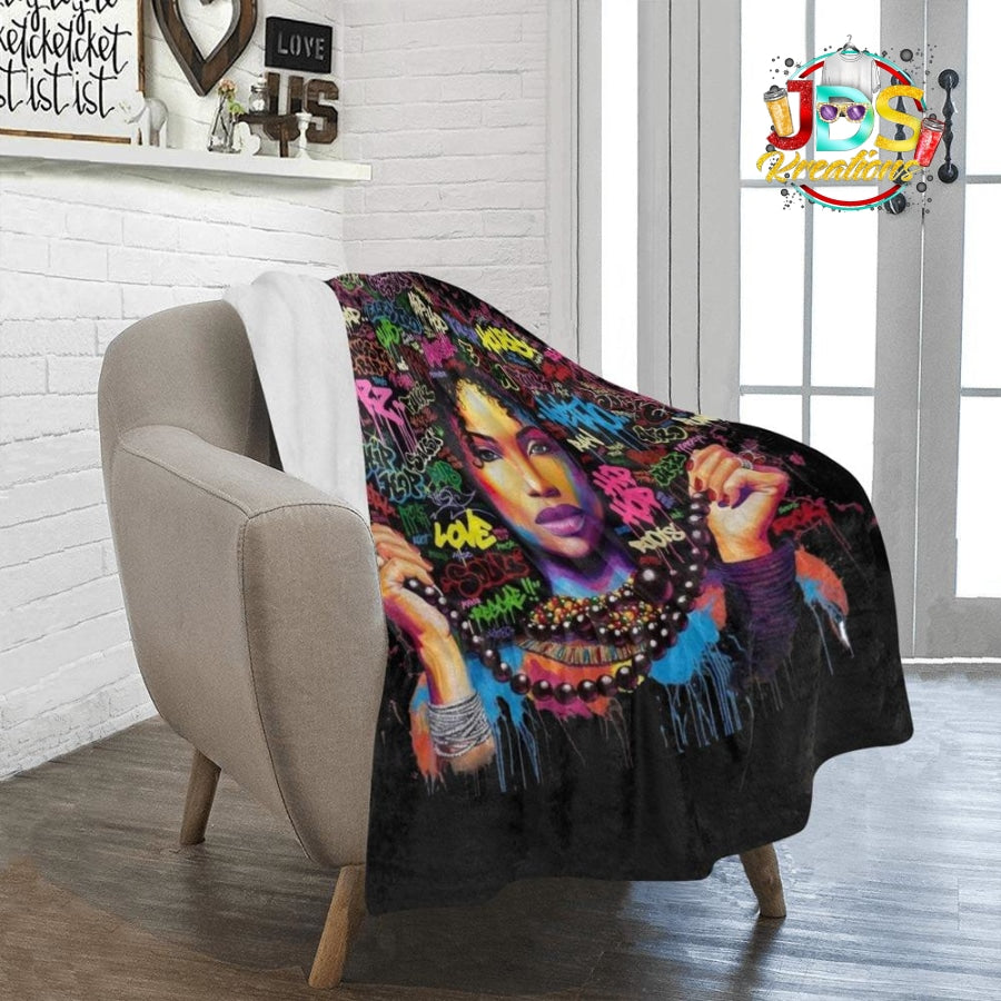 Black Queen Ultra-Soft Micro Fleece Blanket 40X50