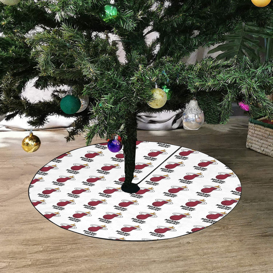 Customizable Thick Christmas Tree Skirt w/o Finge