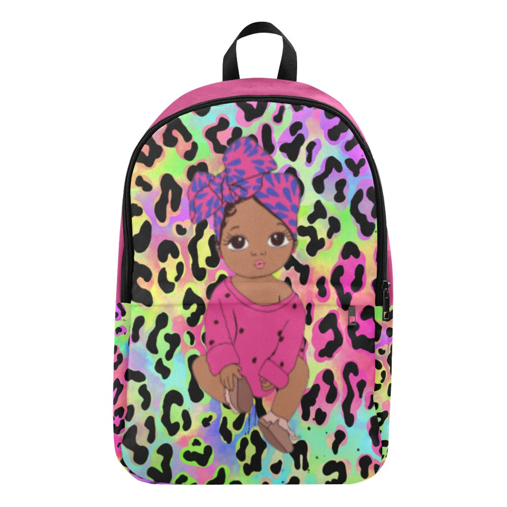 PINK LEOPARD Fabric Backpack